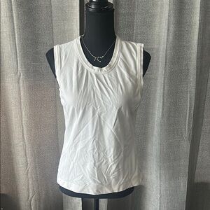 Club Monaco White Fitted Muscle Tee
